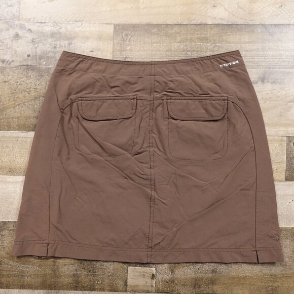 Columbia Titanium Hiking Skirt Skorts Women’s 4 Brown Outdoor Travel - Picture 9 of 10